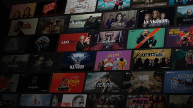Mosaico de contenidos destacados de Movistar Plus+