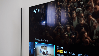 Una televisión con la app de Movistar Plus+