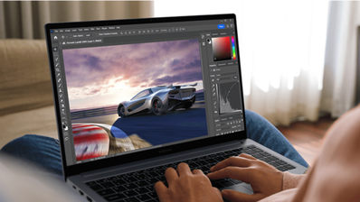 editando en Photoshop con Samsung Galaxy Book4
