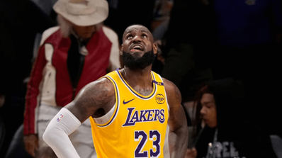 Imagen de Lebron James en un partido de la NBA