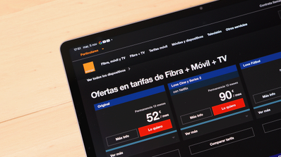 web de Orange en una tablet