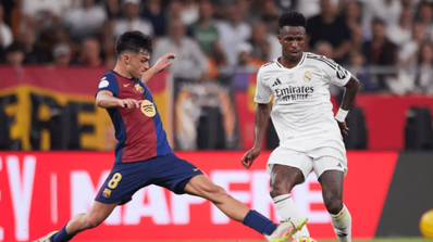 Imagen de un encuentro entre el F.C. Barcelona y el Real Madrid