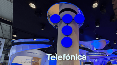 Imagen de un stand de Telefónica