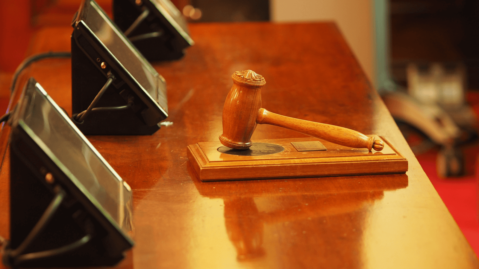 El martillo de un juez tras una sentencia