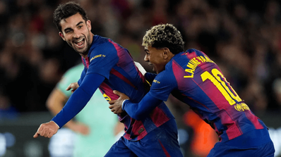 Imagen de un partido del F.C. Barcelona