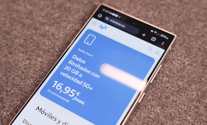 Imagen de un smartphone de Movistar