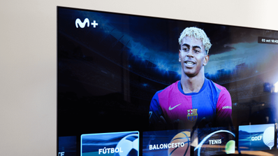 Imagen de una Smart TV con la app de Movistar Plus+