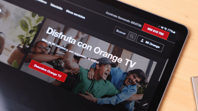 Imagen de la web de Orange