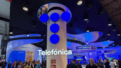 Imagen del stand de Telefónica en una feria