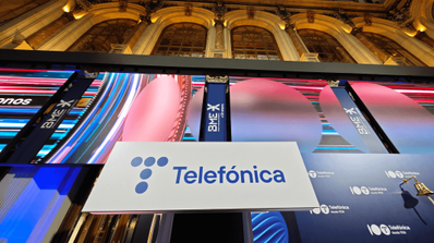 Imagen del stand de Telefónica