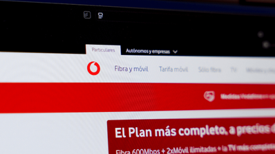Imagen de la web de Vodafone