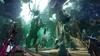 Paisaje fantástico del MMORPG Black Desert Online