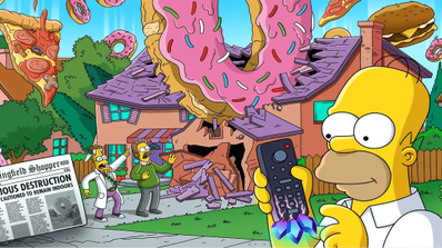 Pantalla de carga de Los Simpson y Fortnite