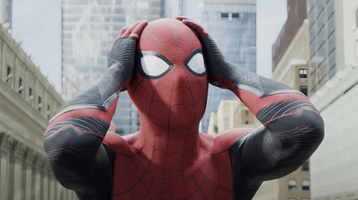 Spider-Man en una escena de la película No way home