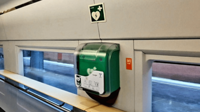 desfibrilador conectado Telefónica Renfe