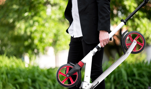 patinete eléctrico sistema plegado seguro