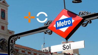 Cartel del Metro de Madrid de la estación Sol