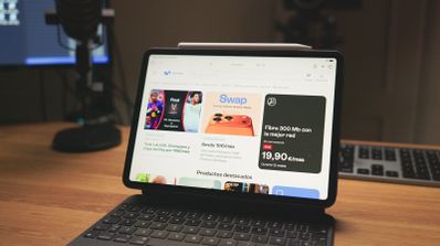 Web de Movistar en una tablet