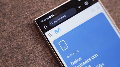 Web de Movistar en un móvil