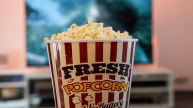 Un cubo de palomitas para ver películas