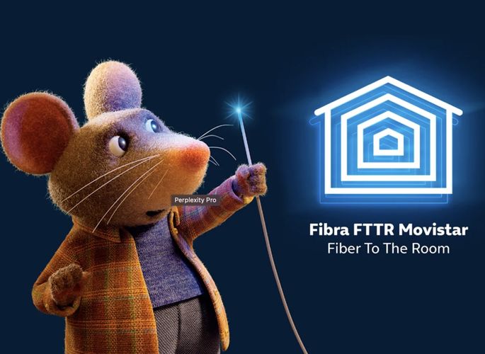 Imagen de la Fibra FTTR de Movistar