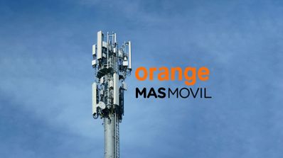 antena móvil logos Orange y MasMovil