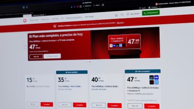 Imagen de la web de Vodafone