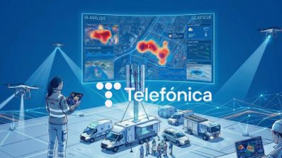 Imagen del centro de control de Telefónica