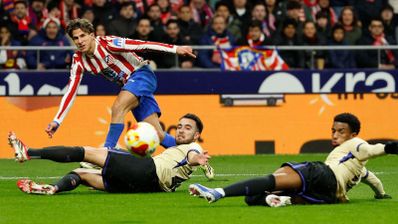 Imagen del partido entre el Atlético de Madrid y el F.C. Barcelona