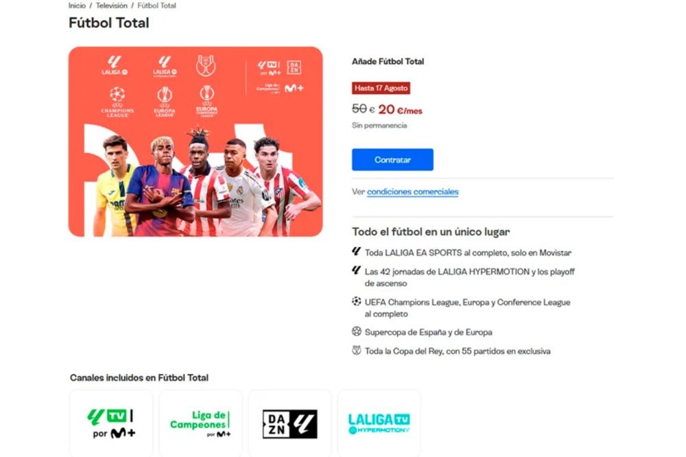 Imagen de la campaña de Movistar