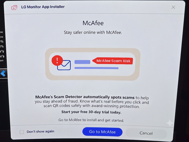 Captura con el adware instalado