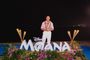 Dwayne Johnson en un evento de Vaiana