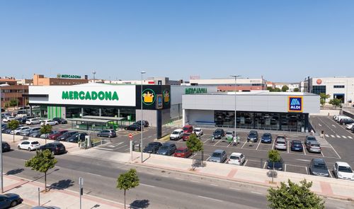 Tienda Mercadona y Aldi