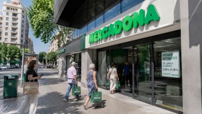 La entrada de una tienda Mercadona