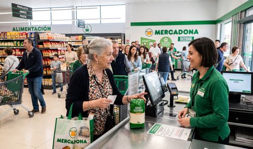 Clienta de Mercadona devolviendo un producto
