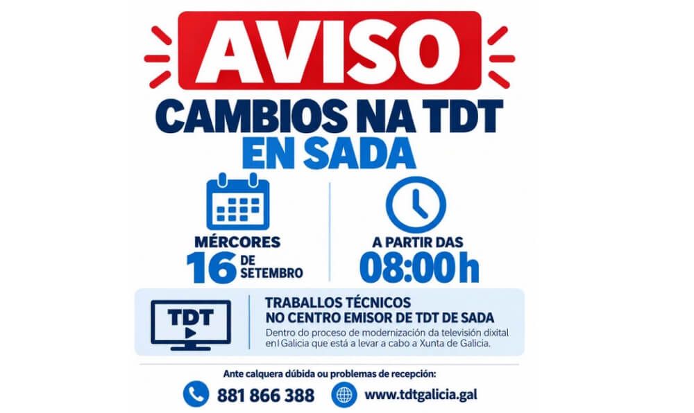 Cambios en la TDT en Sada