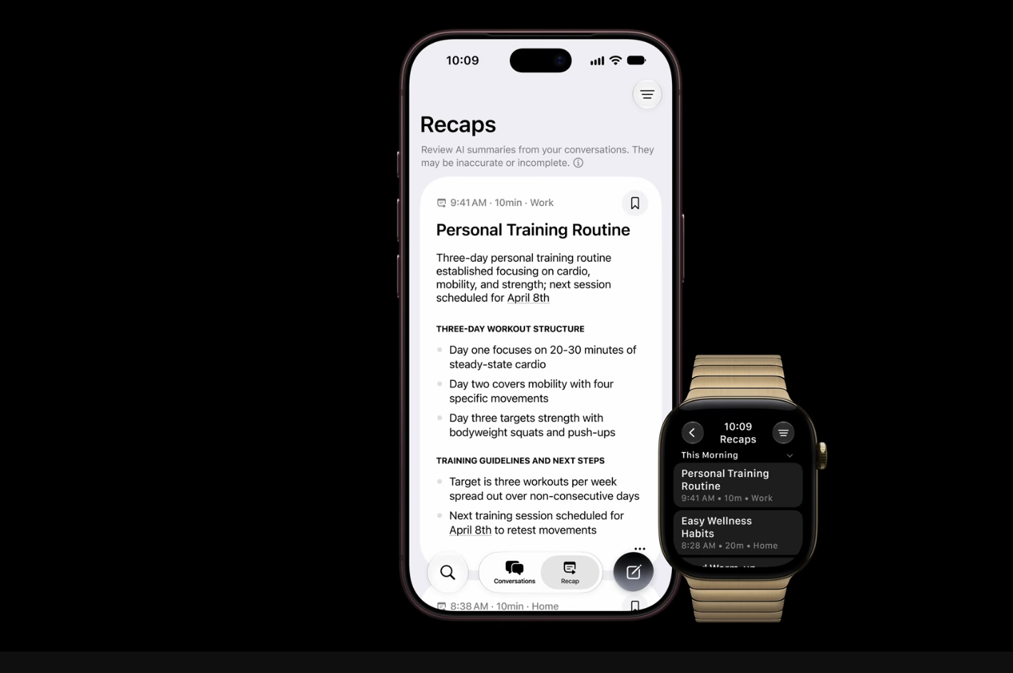 Siri Recap