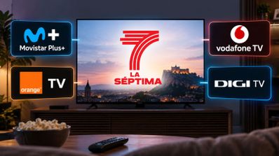 Cómo ver La Séptima en Movistar Plus, Orange TV, Vodafone TV y DIGI TV cuando llegue a la TDT