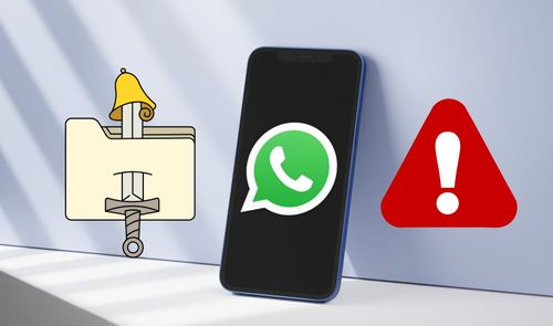 Montaje ilustrativo con el logotipo de WhatsApp, un icono de alerta y el emblema del proyecto File Notification Attacks.