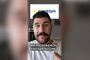 Primer plano de un creador de contenido en TikTok hablando sobre una restricción de acceso en Cinesa.