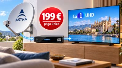 La TDT por satélite ya tiene precio: 199 euros en un único pago y acceso a canales UHD 4K