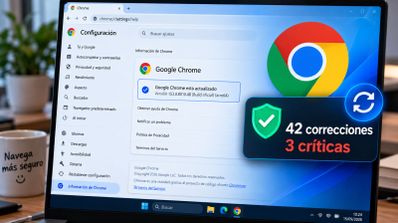 Si actualizaste Chrome la semana pasada, vuelve a comprobarlo: Google corrige ahora 42 fallos y tres son críticos