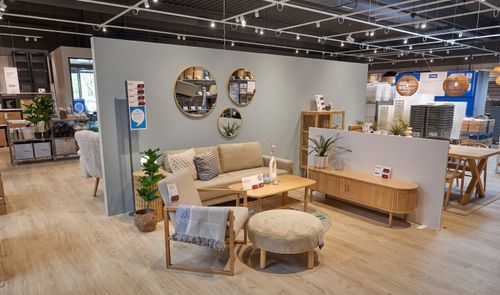 Interior de una tienda JYSK