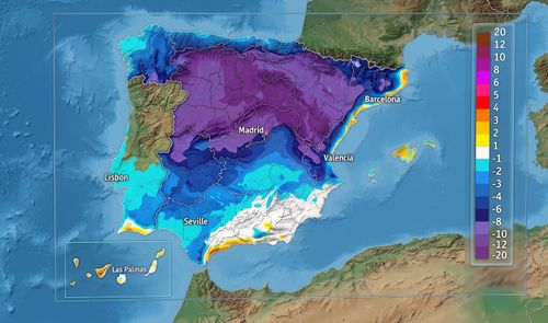 mapa barométrico de España