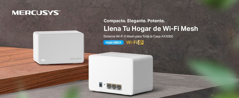 El dispositivo Mercusys Halo H80X para mejorar la conexión