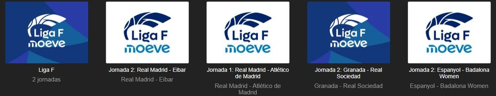 Partidos de la Liga F en Movistar Plus