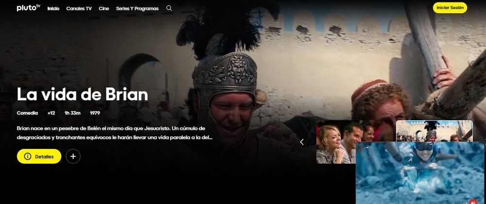 Nueva interfaz de Pluto TV