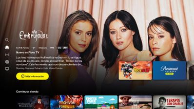 La nueva interfaz de Pluto TV