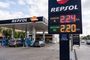 Precio de la gasolina en una gasolinera de España
