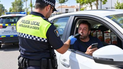 Un conductor justificándose con el gazpacho